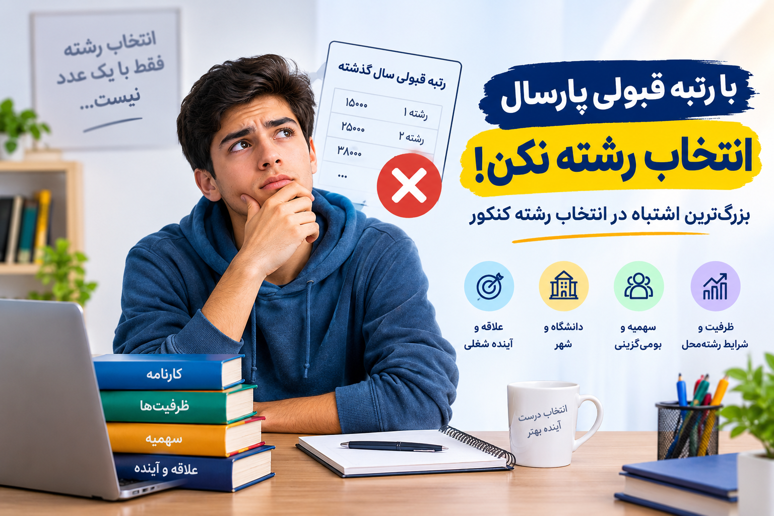 با رتبه قبولی پارسال انتخاب رشته نکن